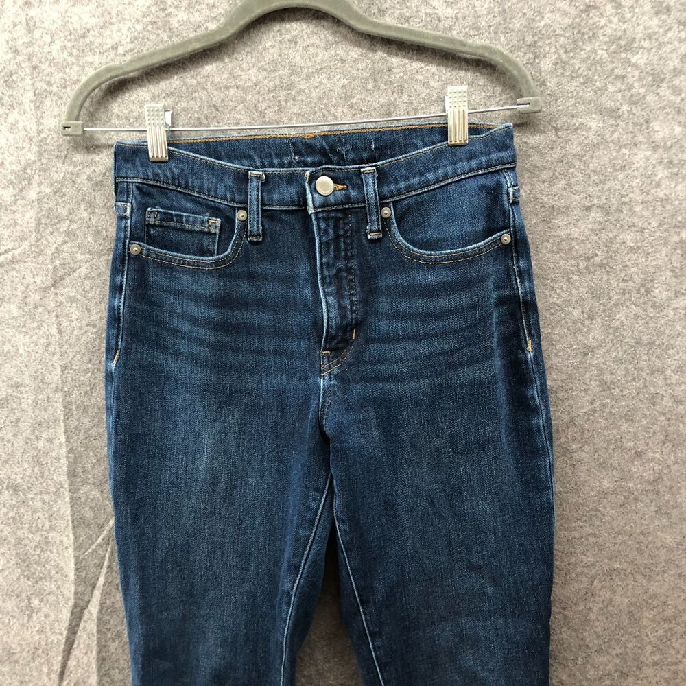 Banana Republic The Slim Jean Womens 27 Short 27P (4P) Washwell Blue Dark‎ Wash - Picture 3 of 10